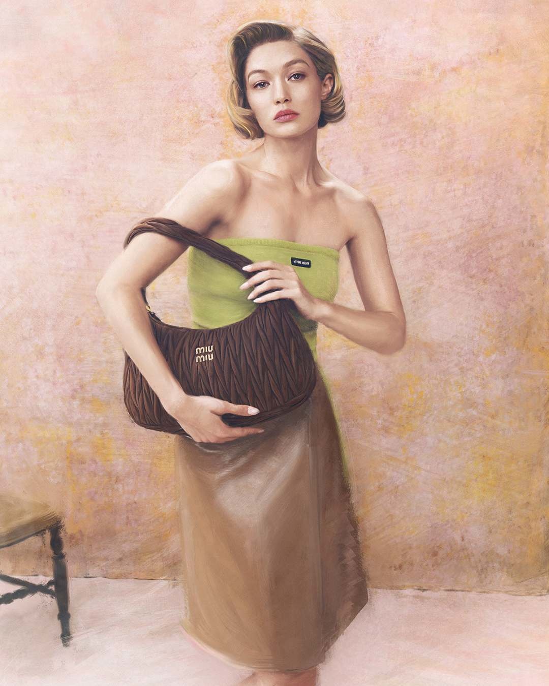 Derni&egrave;re campagne Miu Miu avec Gigi Haddid