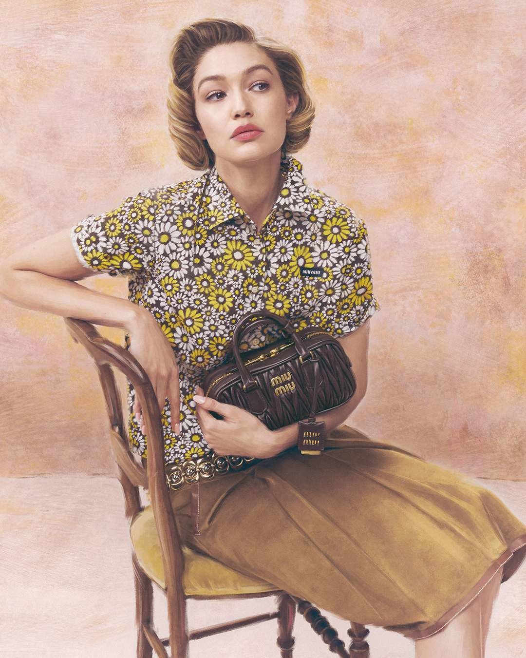 Derni&egrave;re campagne Miu Miu avec Gigi Haddid1