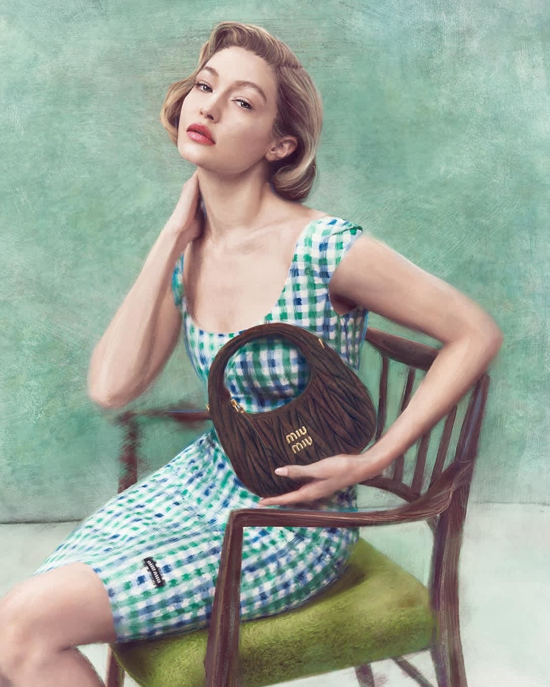 Derni&egrave;re campagne Miu Miu avec Gigi Haddid2