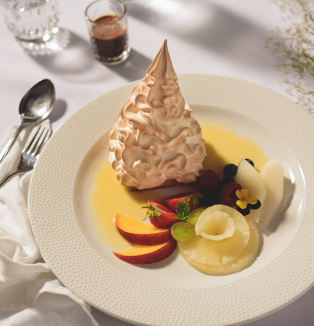 Dessert Crème glacée meringuée