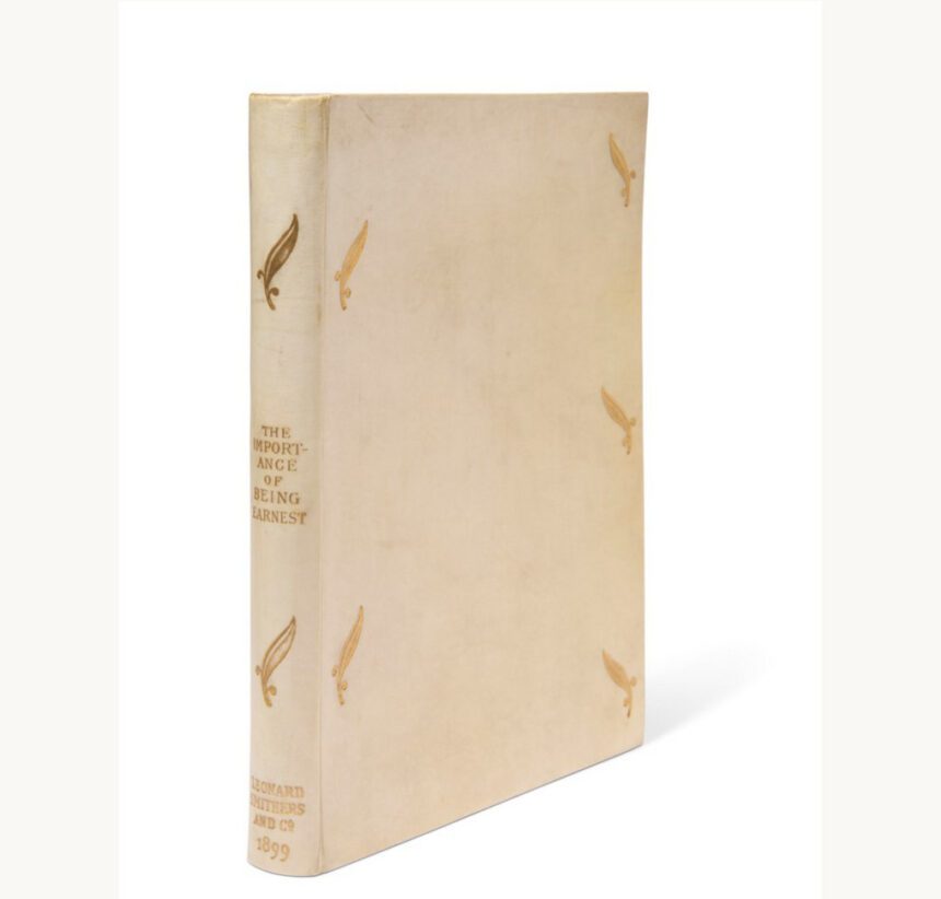 Vente aux enchères de livres d'Oscar Wilde