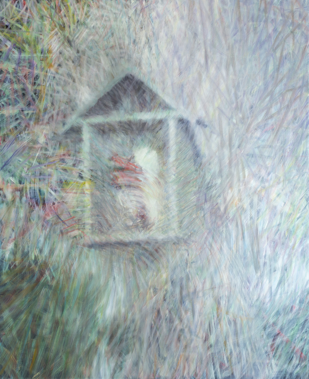 Norman Leto, Chapel, 2022, huile sur toile, 110 X 90 cm, sign&eacute; petit.
