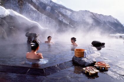Onsen en hiver