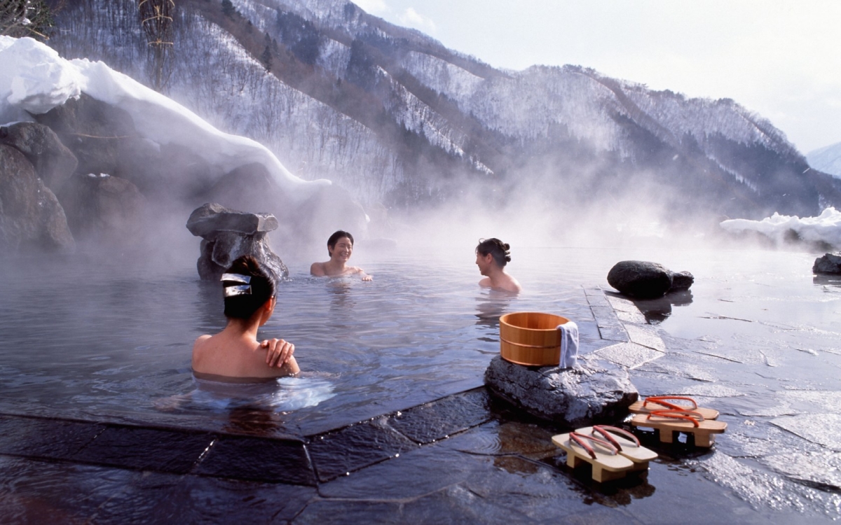 Onsen en hiver