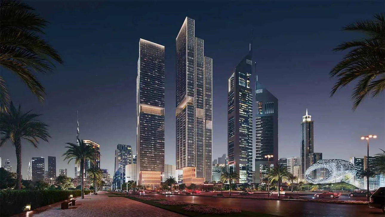 Projet Jumeirah Residences Emirates Towers par Scda Architects à Dubaï