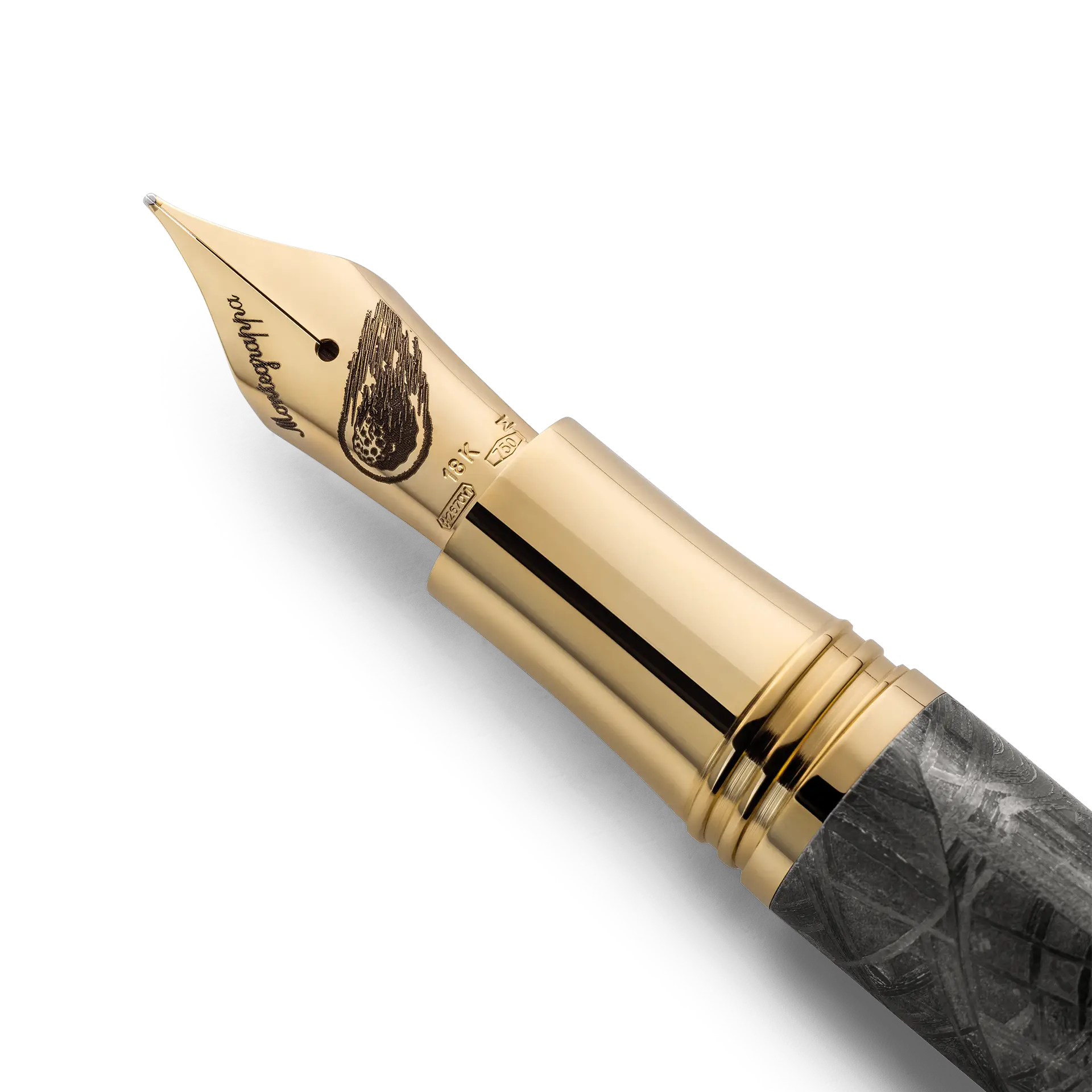 Montegrappa Muonionalusta Meteorite Stylo Plume2