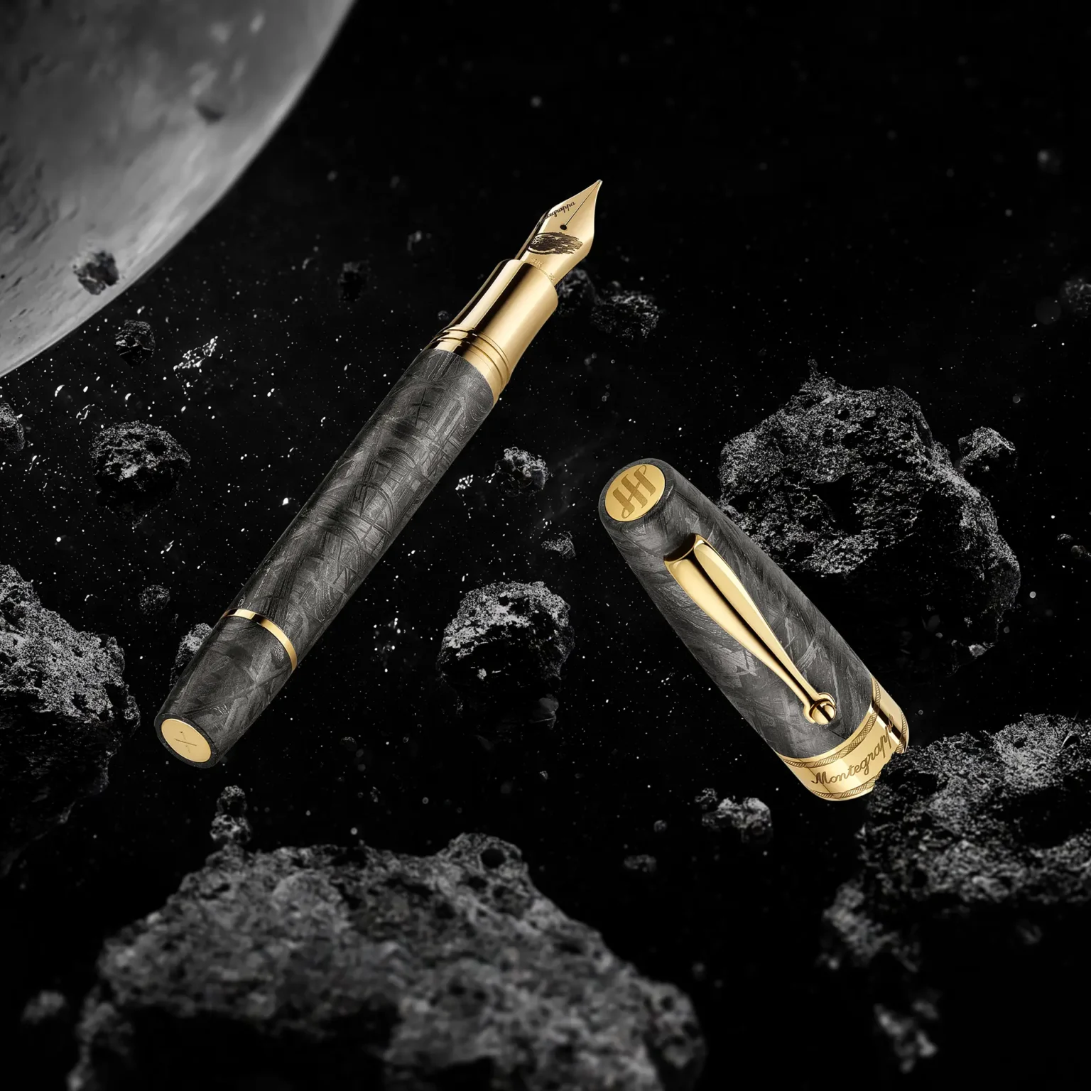 Montegrappa Muonionalusta Meteorite Stylo-plume