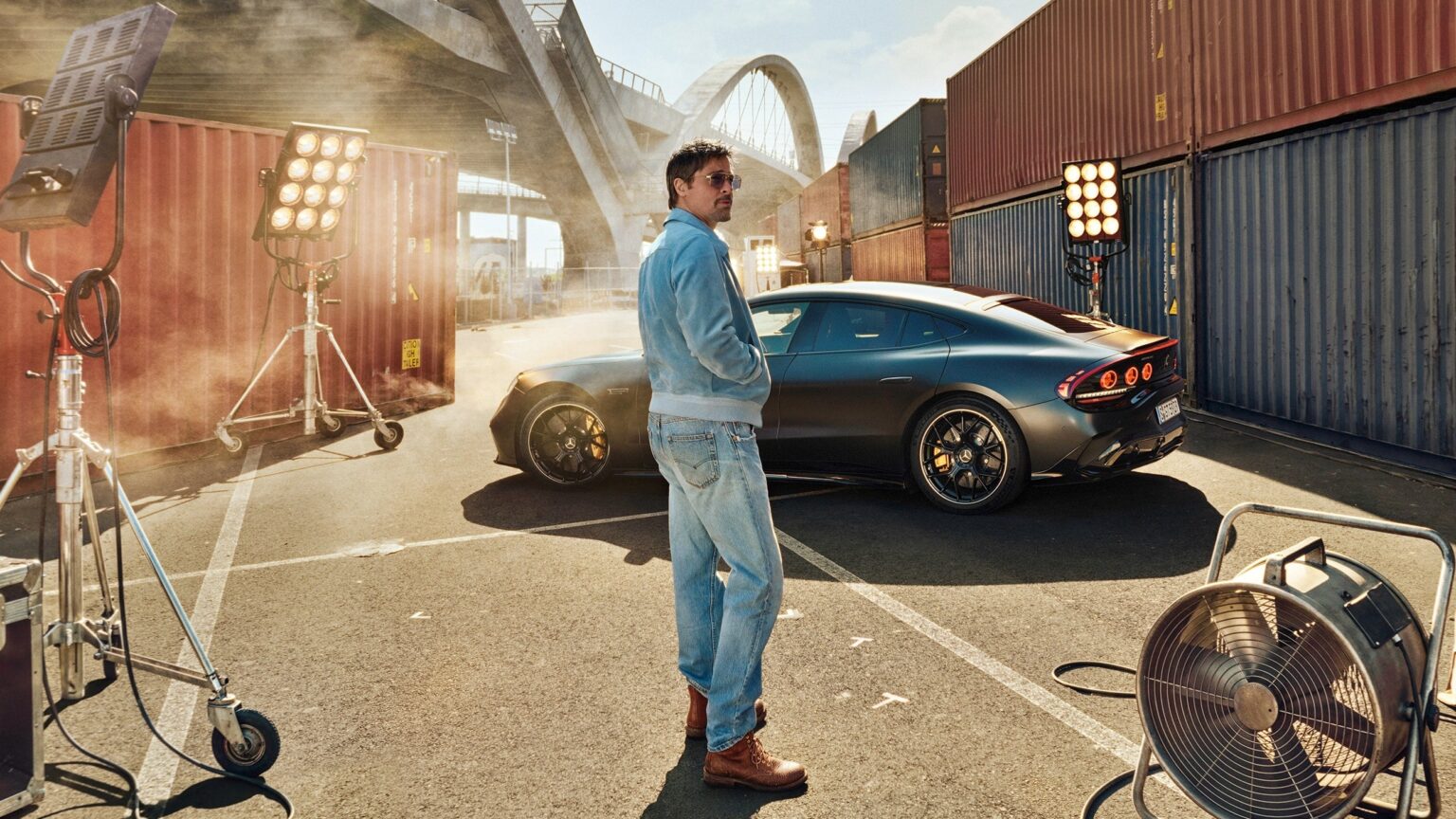 Brad Pitt et Mercedes Amg